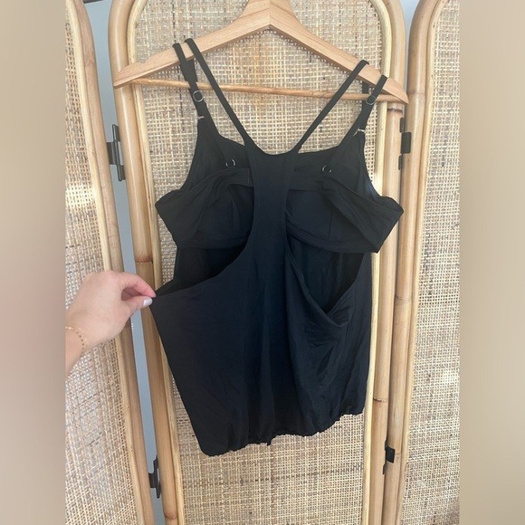 ATHLETA Seascape Blousy Tankini Black Top - Picture 5 of 6